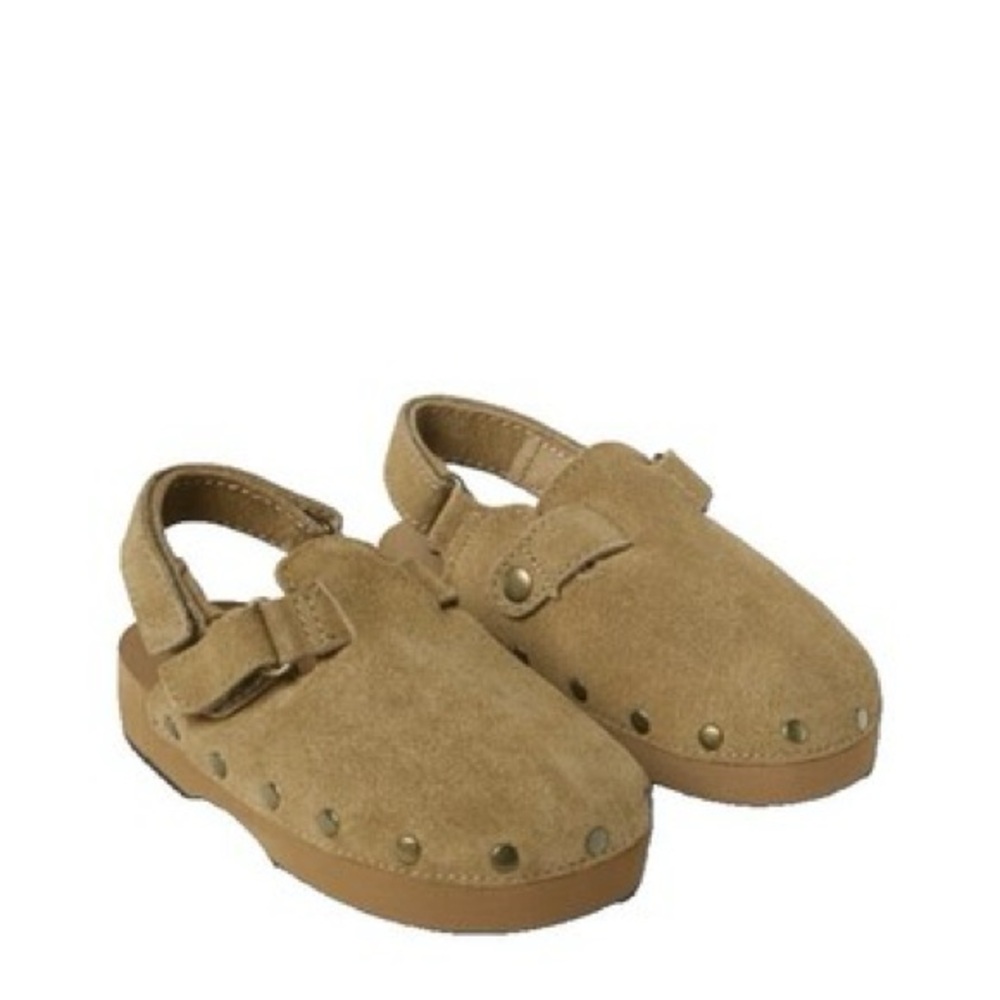 Zara Kids Tan Suede Slippers/Size 8
